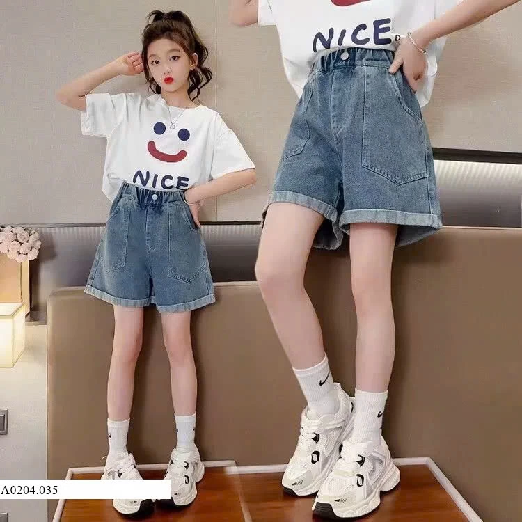 QUẦN SHORT JEANS CHO BÉ GÁI SZ ĐẠI  Sỉ 72k