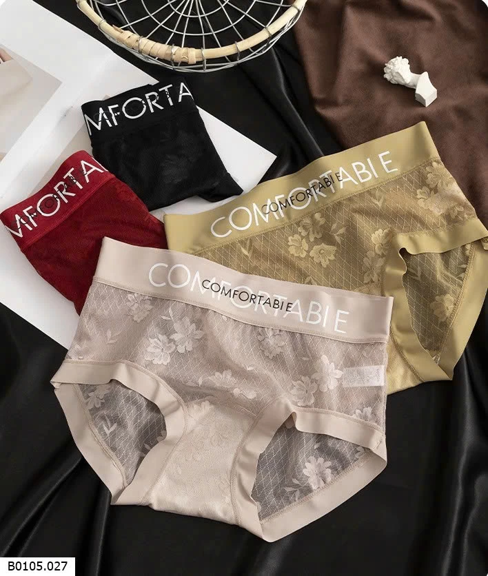 COMBO 10C Quần lót ren cạp cao Sỉ 115k/1 set 10 chiếc mix màu 