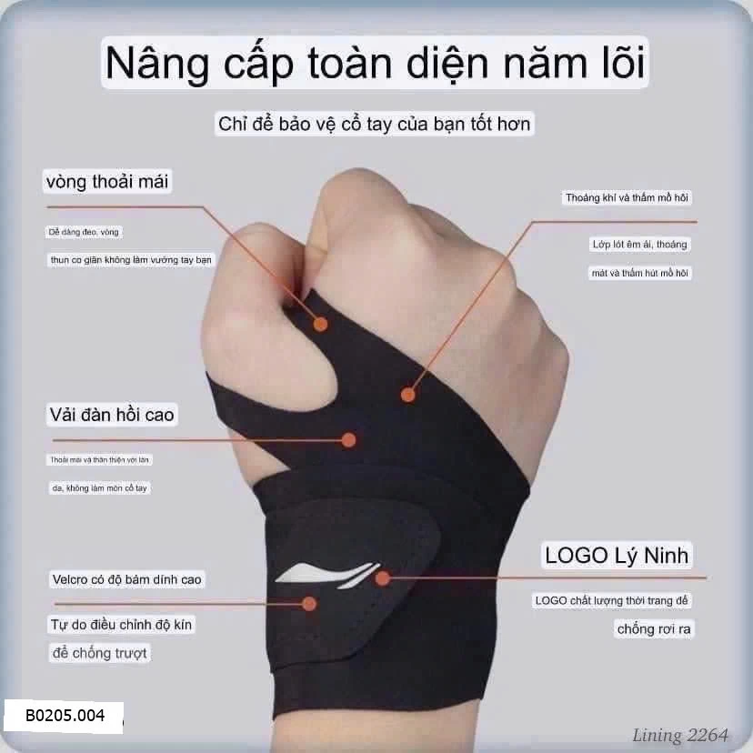 Bó cổ tay lning  Sỉ 125k/1 set 2 chiếc CÙNG ,MÀU