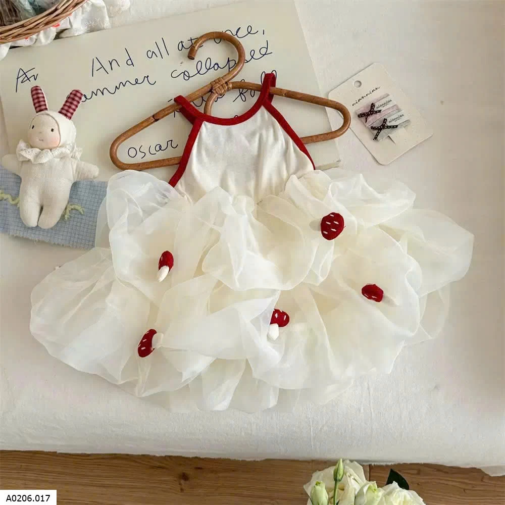 VÁY CỔ YẾM PHỐI TUTU   Sỉ 120k