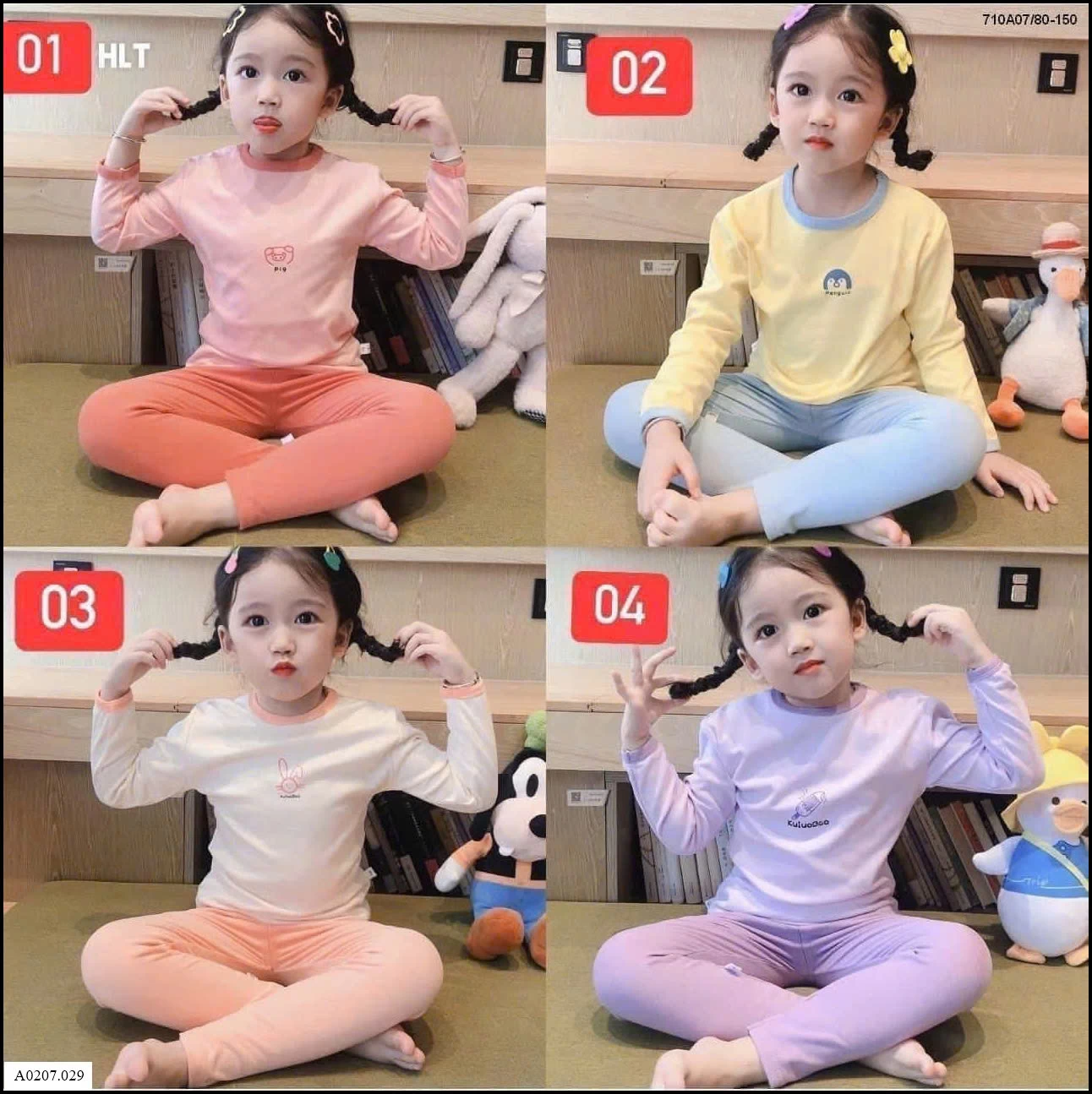 BỘ MẶC NHÀ BÉ Sỉ giá  sz 80-110: 71k  Sz 120-150: 81k