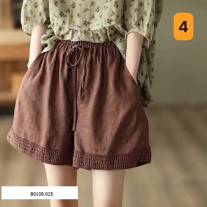  QUẦN SHORT VIỀN GẤU VINTAGE  Sỉ 80k