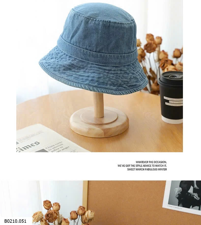 MŨ NGƯ DÂN DENIM   Giá sỉ 40k/1 chiếc