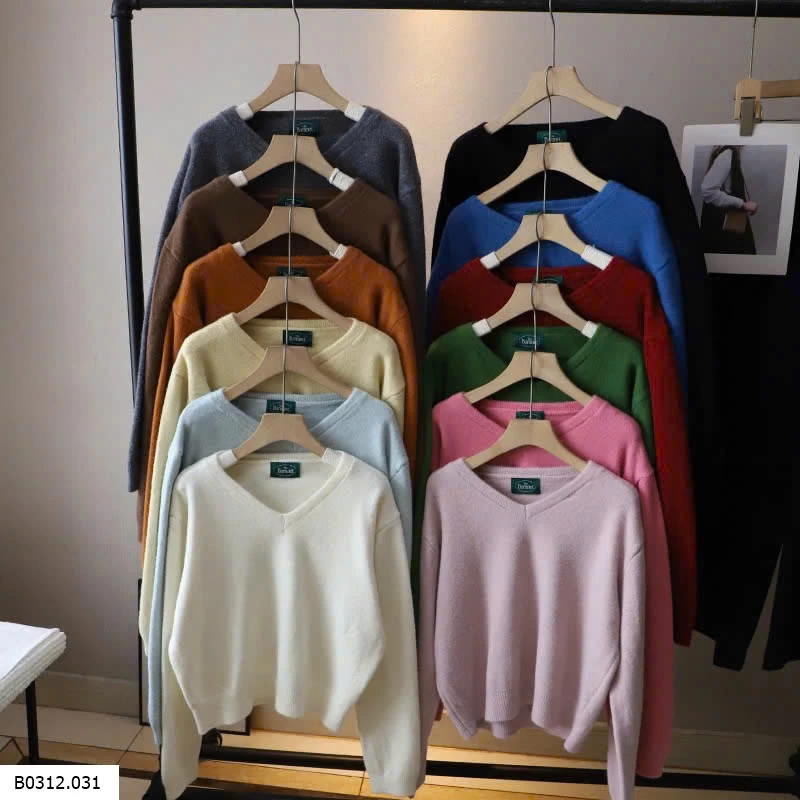 ÁO LEN TRƠN CỔ TIM  Giá sỉ 172k