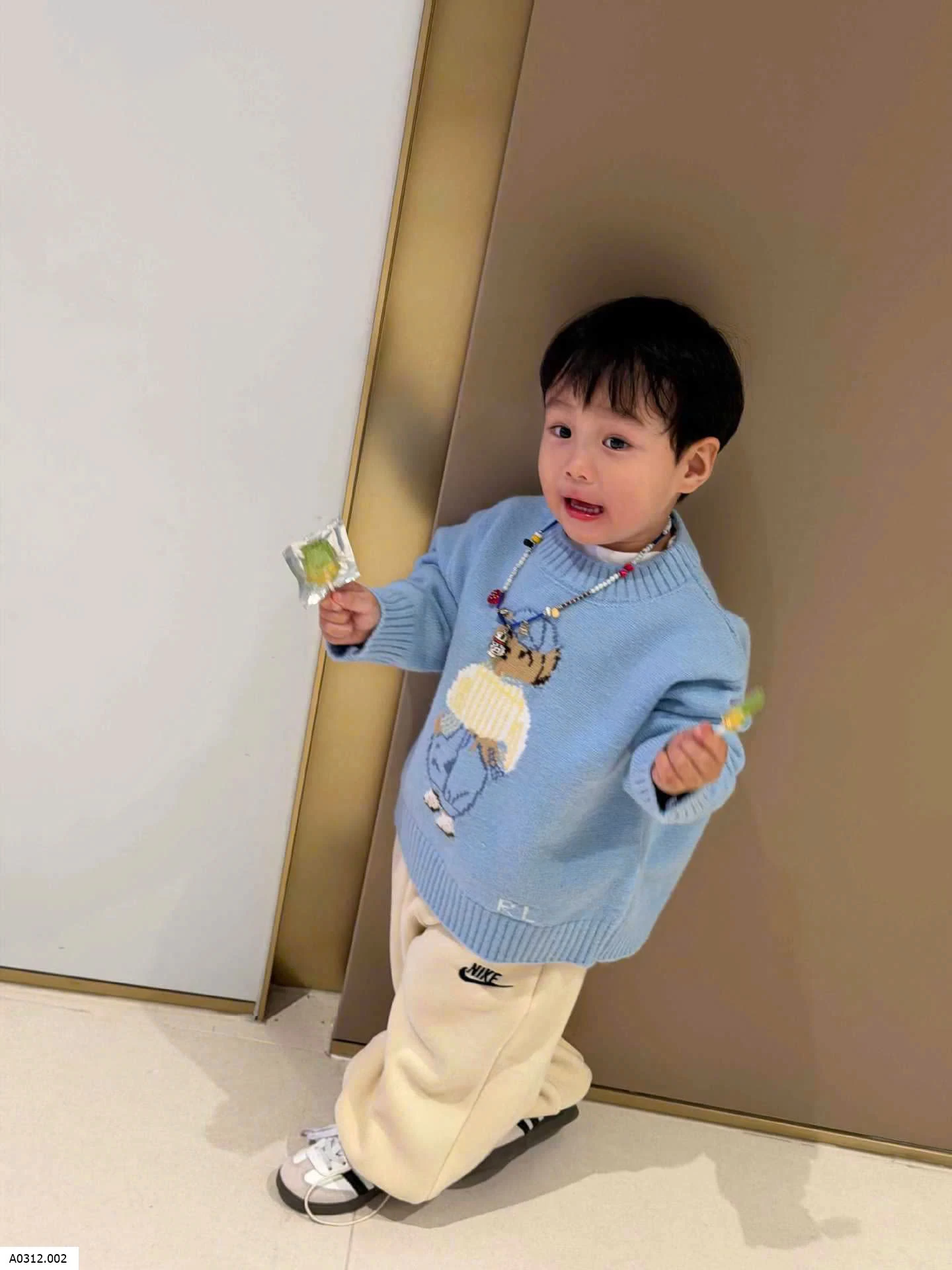 ÁO LEN GẤU CỔ TRÒN BT Giá sỉ 161k