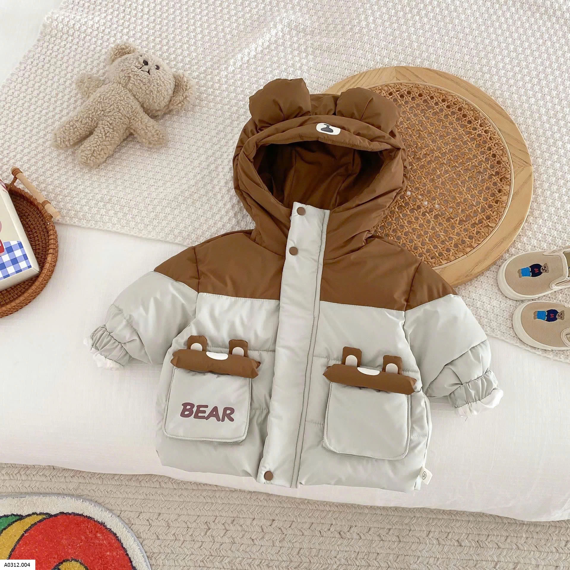 ÁO KHOÁC PHAO GẤU BT Giá sỉ 173K