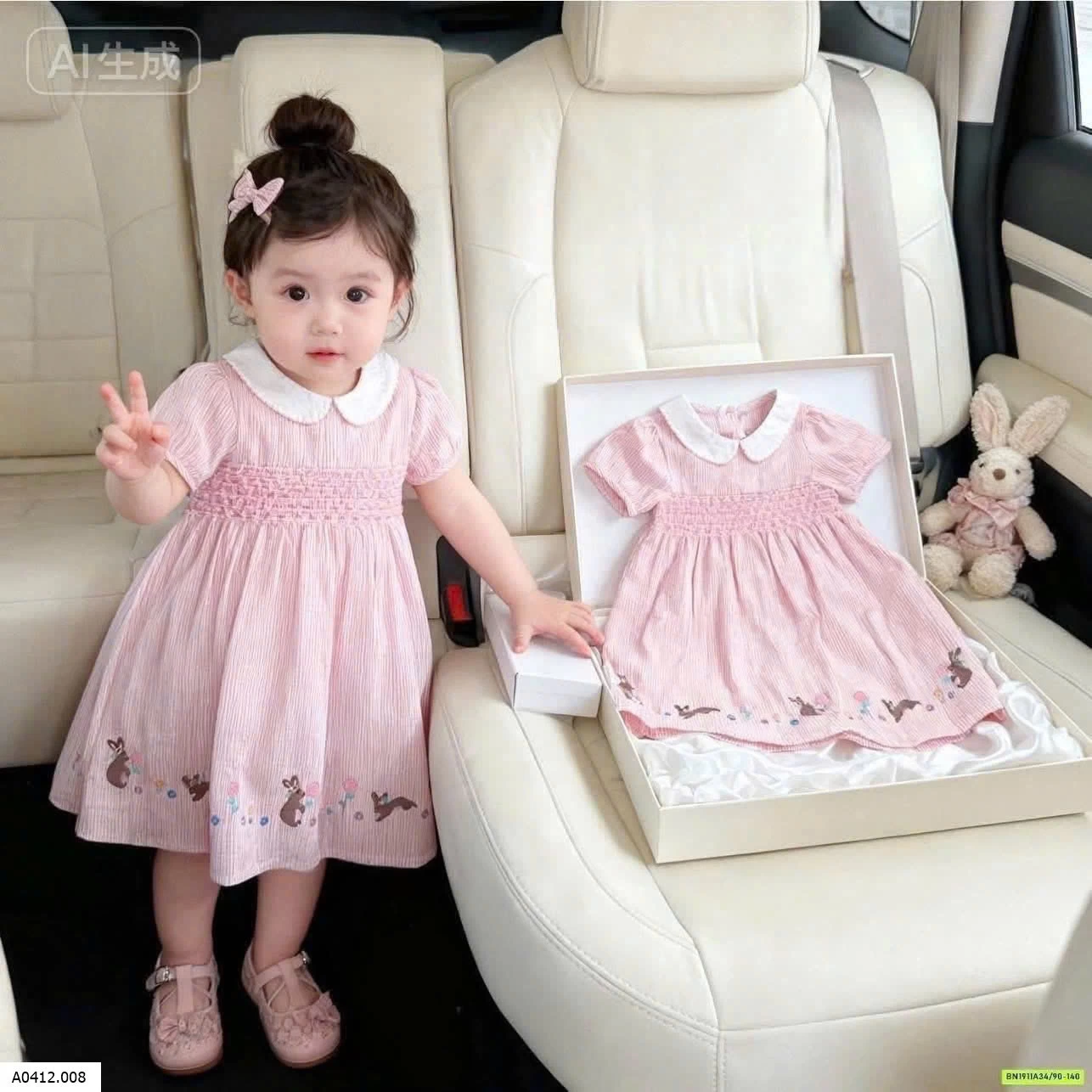 VÁY THỎ HỒNG Giá sỉ 133k