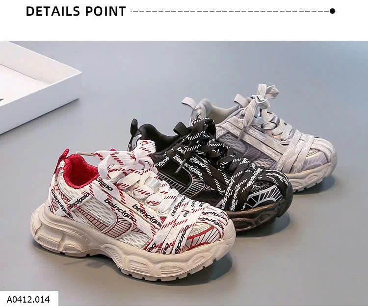 GIÀY THỂ THAO DÂY CHỮ  Giá sỉ sz 26-31: 199k sz 32-37: 208k 