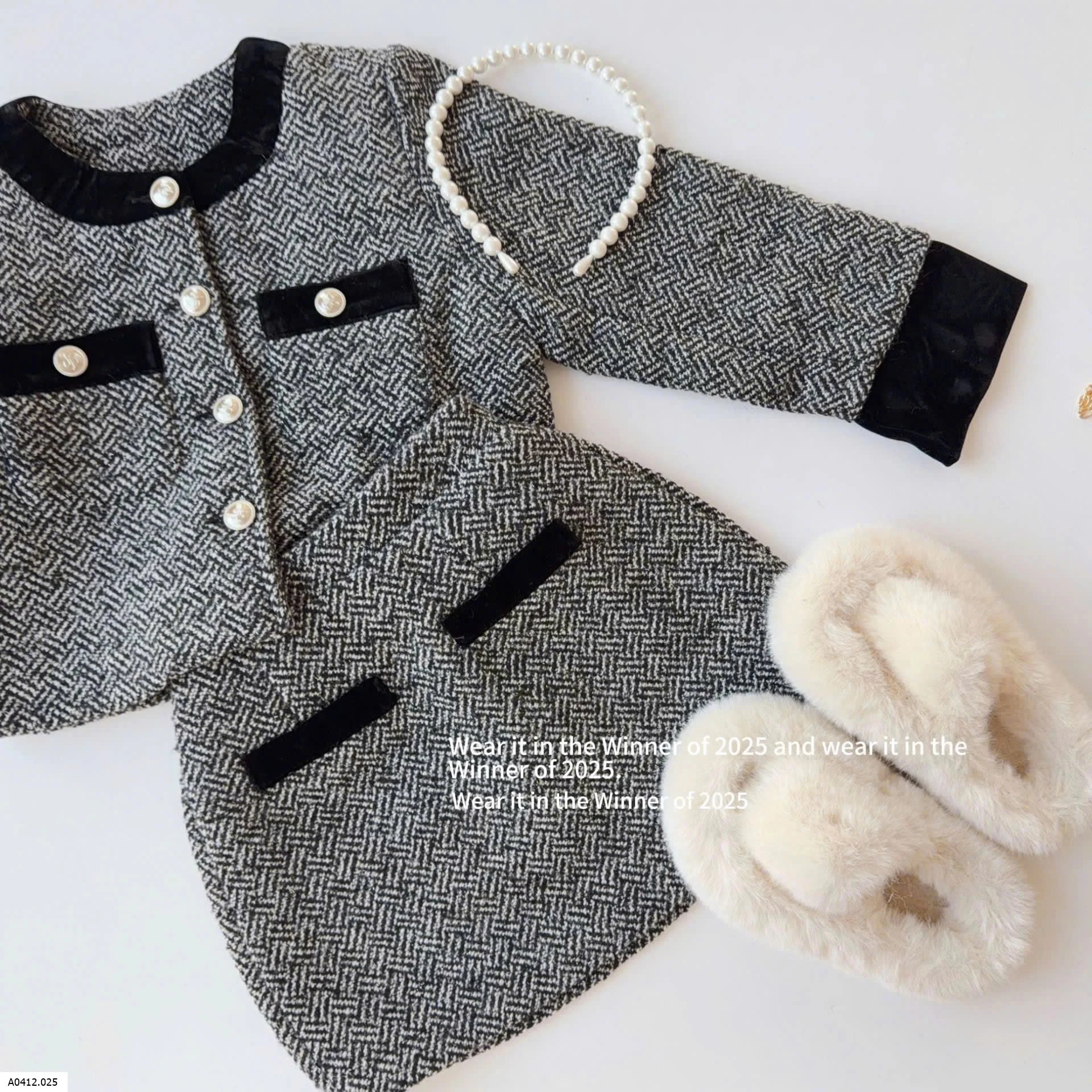 SET LEN ÁO KHOÁC PHỐI CHÂN VÁY Giá sỉ 400k