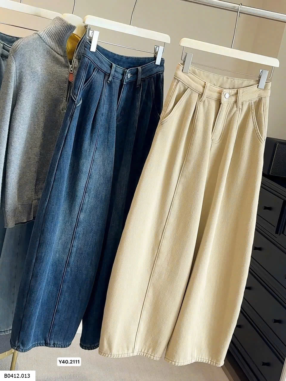 QUẦN ỐNG RỘNG LÓT LÔNG Giá sỉ 330k