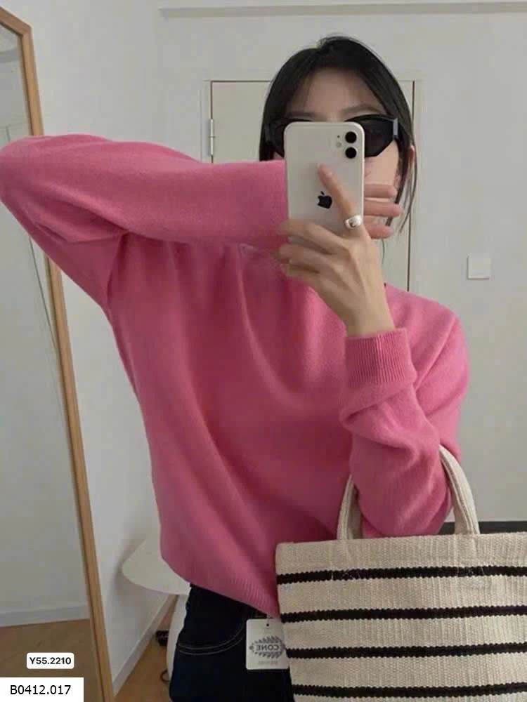 ÁO LEN CỔ TRÒN UNI.QLO NỮ Giá sỉ 100k