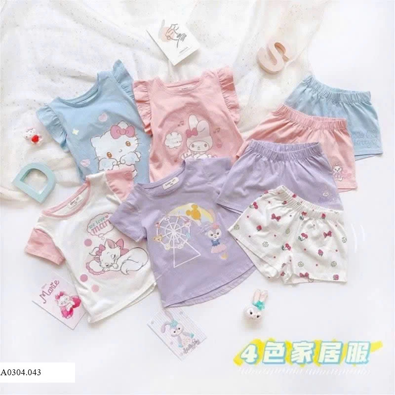 BỘ MẶC NHÀ BÉ GÁI Sỉ 66k