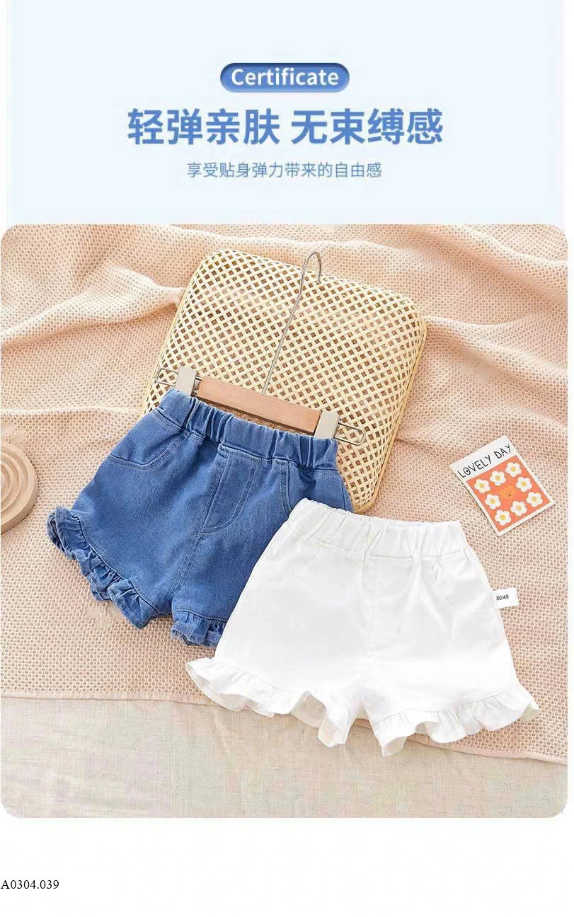 QUẦN SOOC VIỀN BÈO BÉ GÁI Sỉ 69k
