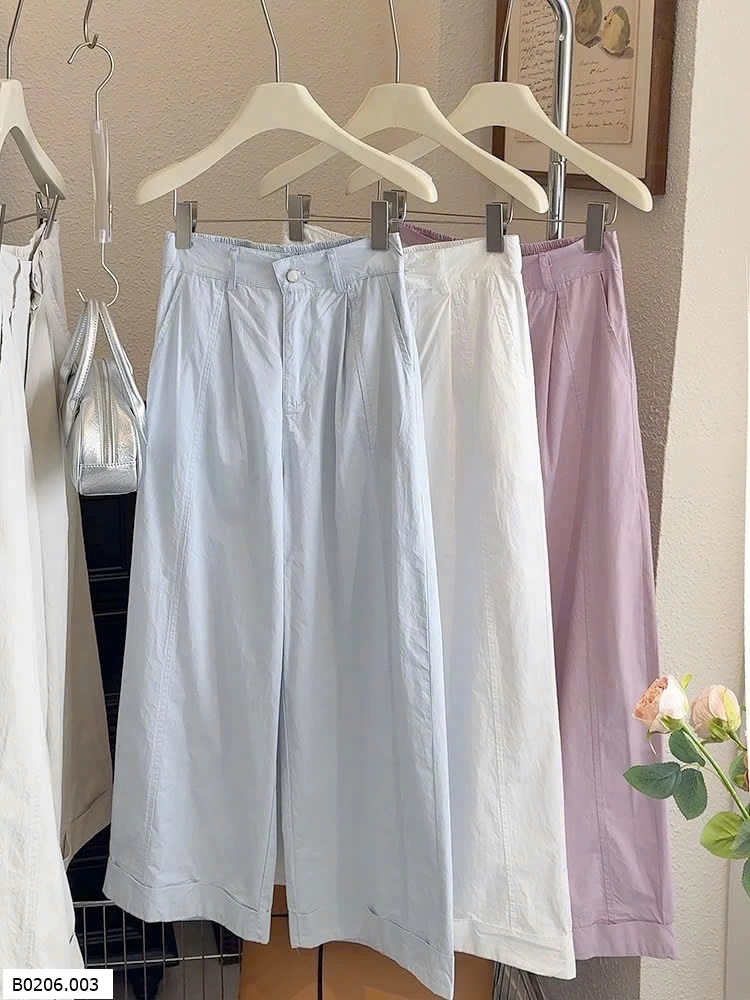 QUẦN BAGGY SUÔNG GẤP GẤU ANNA    Sỉ 194k 