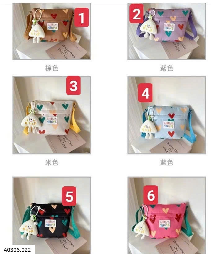  TÚI XÔ ĐEO CHÉO HỌA TIẾT BG Sỉ 87k