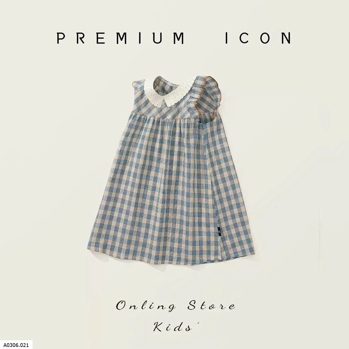  VÁY KẺ PREMIUM ICON CHO BÉ GÁI Sỉ 95k