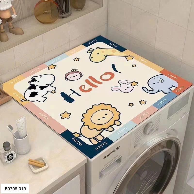 TẤM PHỦ MÁY GIẶT, TỦ LẠNH    Sỉ Sz nhỏ kt: 40x50cm: 44k Sz to kt: 50x60cm: 55k