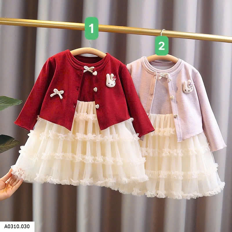 SET ÁO CDG + VÁY SÁT NÁCH VOAN TẦNG   Giá sỉ 150k