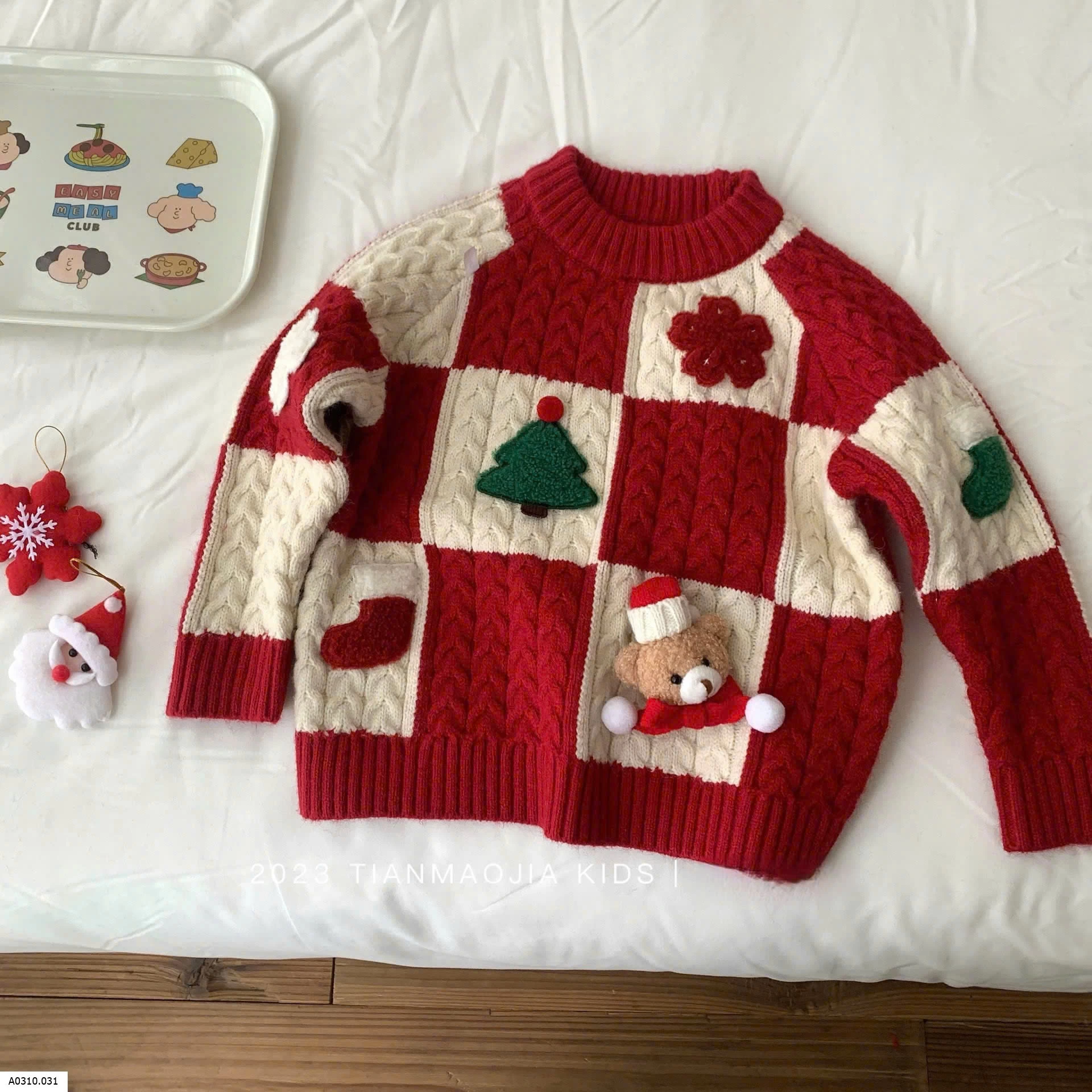 ÁO LEN NOEL CHO BÉ NHÀ Ningli Giá sỉ 192k