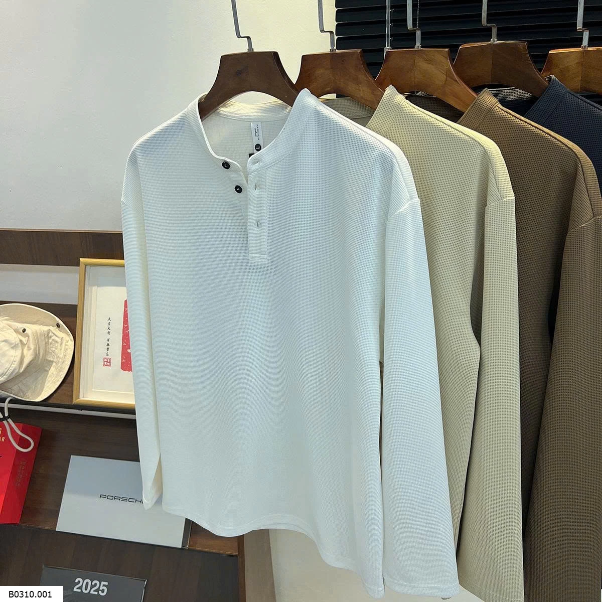 ÁO THUN NAM DÀI TAY CỔ TRÒN Giá sỉ 180k