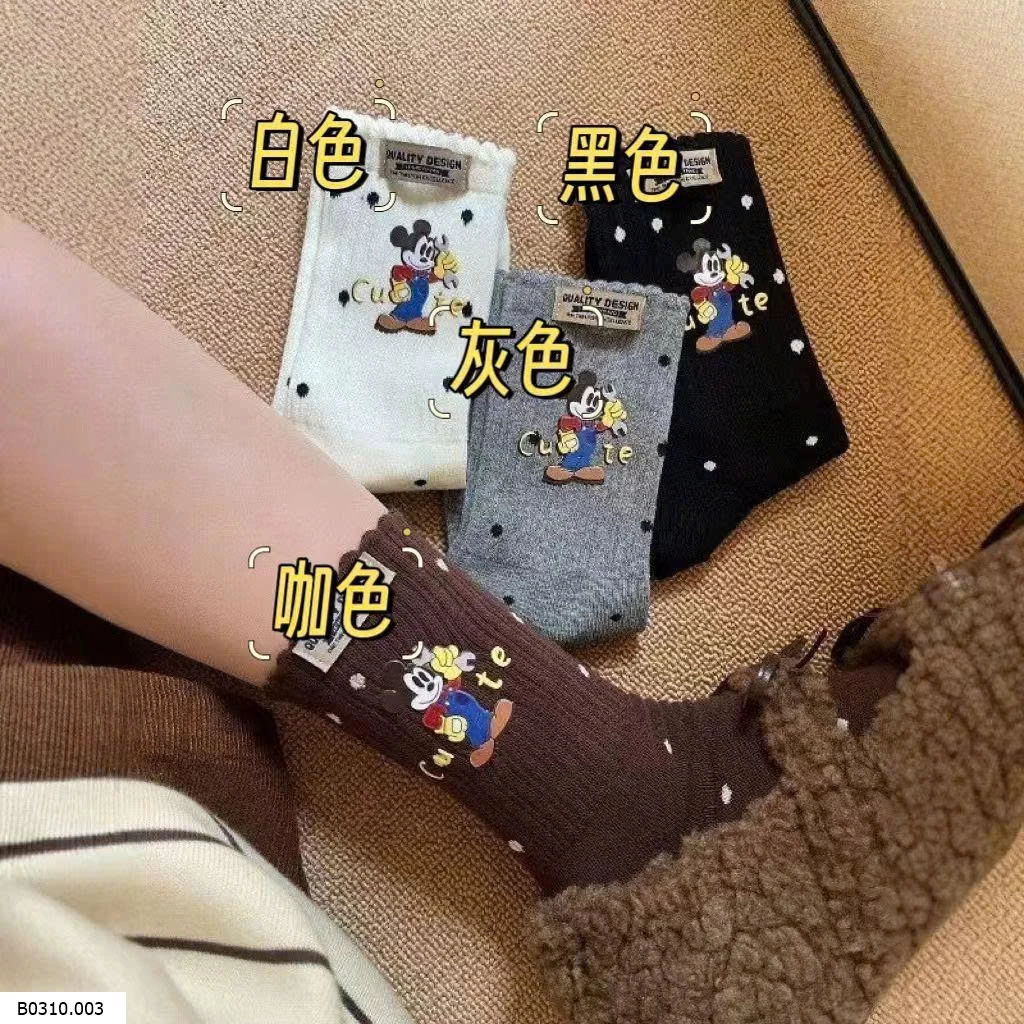 SET 4 ĐÔI TẤT MICKEY NỮ  Giá sỉ 47k/4 đôi