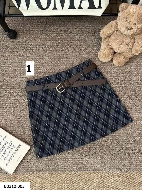 CHÂN VÁY KẺ CARO CHO NỮ  Giá sỉ 175k