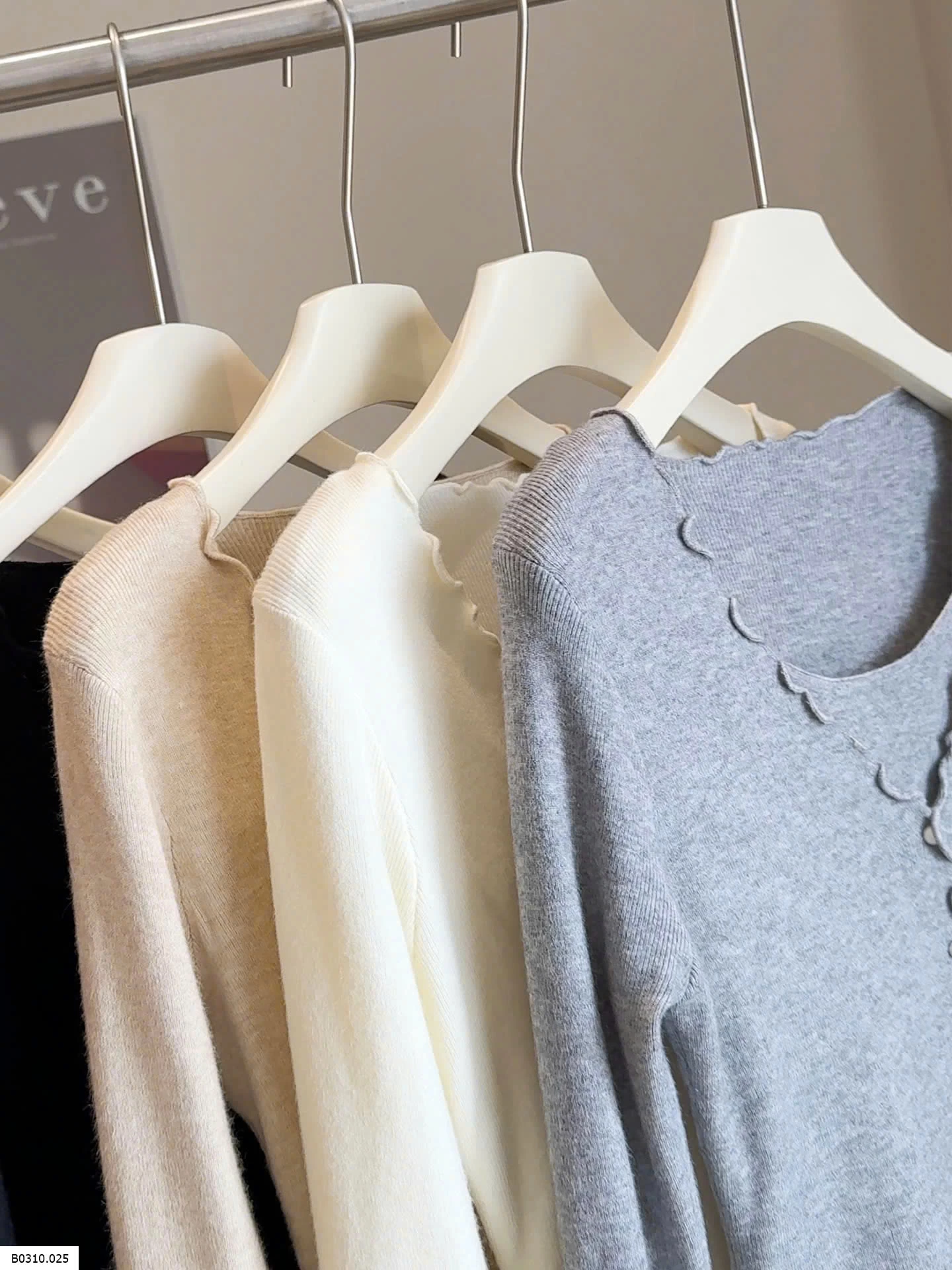 ÁO LEN DỆT KIM VIỀN BÈO GIẢ 2 MẢNH ANNA Giá sỉ 164k