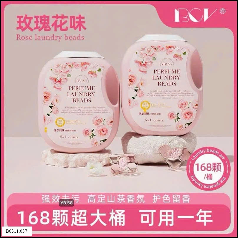 VIÊN GIẶT NƯỚC HOA HƯƠNG HOA HỒNG  Giá sỉ 130k/hộp