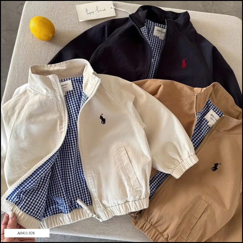 ÁO KHOÁC KAKI 2 LỚP THÊU NGỰA  Giá sỉ 185k