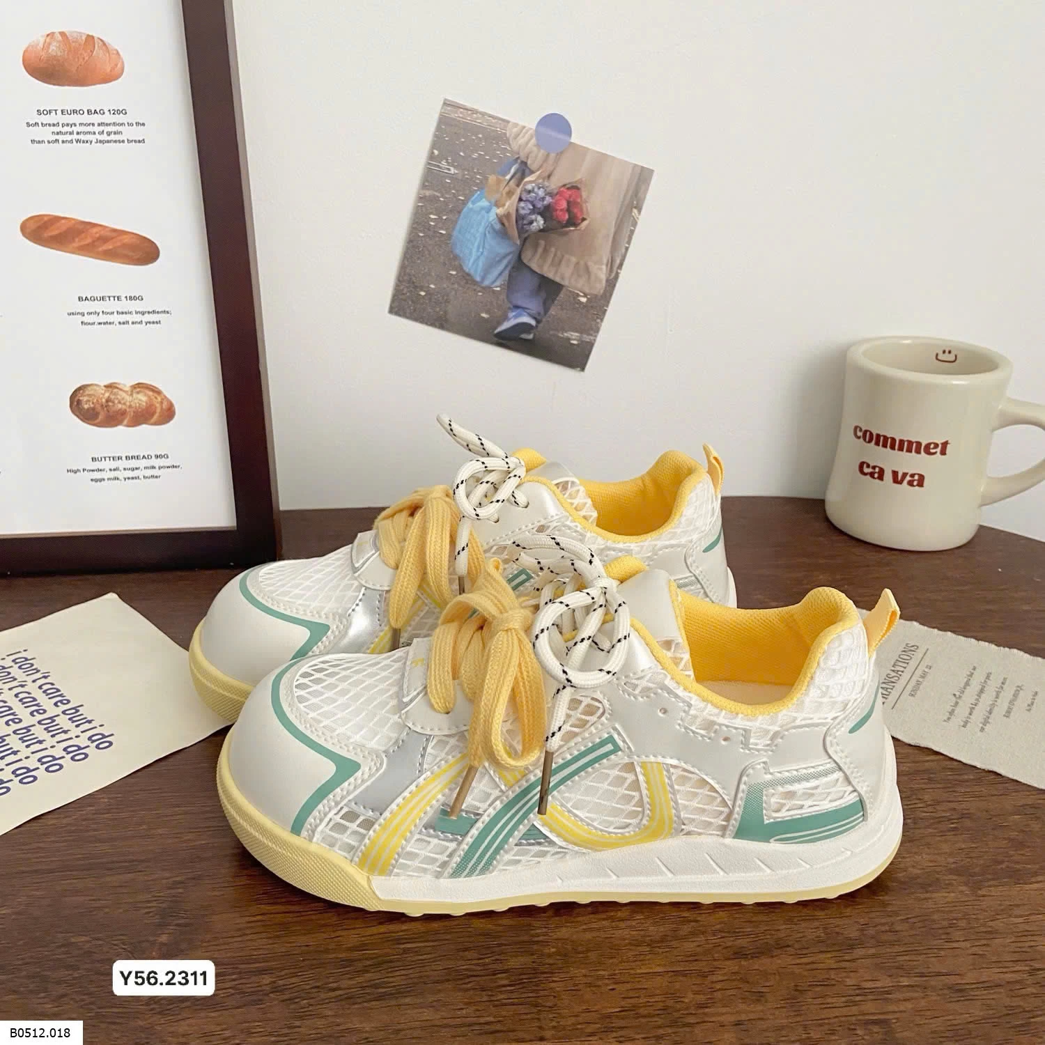 GIÀY THỂ THAO LƯỚI PHỐI MÀU  Giá sỉ 165k