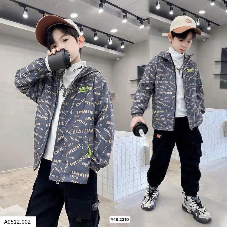 ÁO KHOÁC GIÓ SIZE ĐẠI BÉ TRAI Giá sỉ 170k