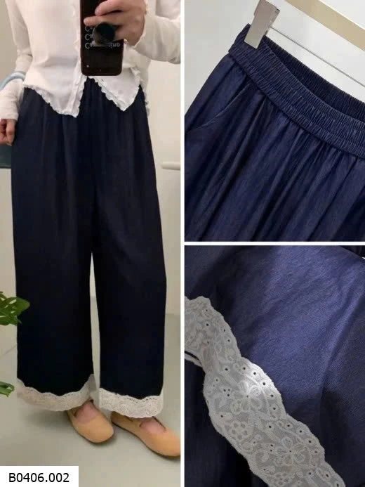 QUẦN ỐNG RỘNG CẠP CHUN ANNA Sỉ 185k