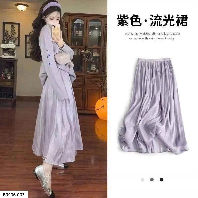 CHÂN VÁY LỤA MỀM TIỂU THƯ Sỉ 120k