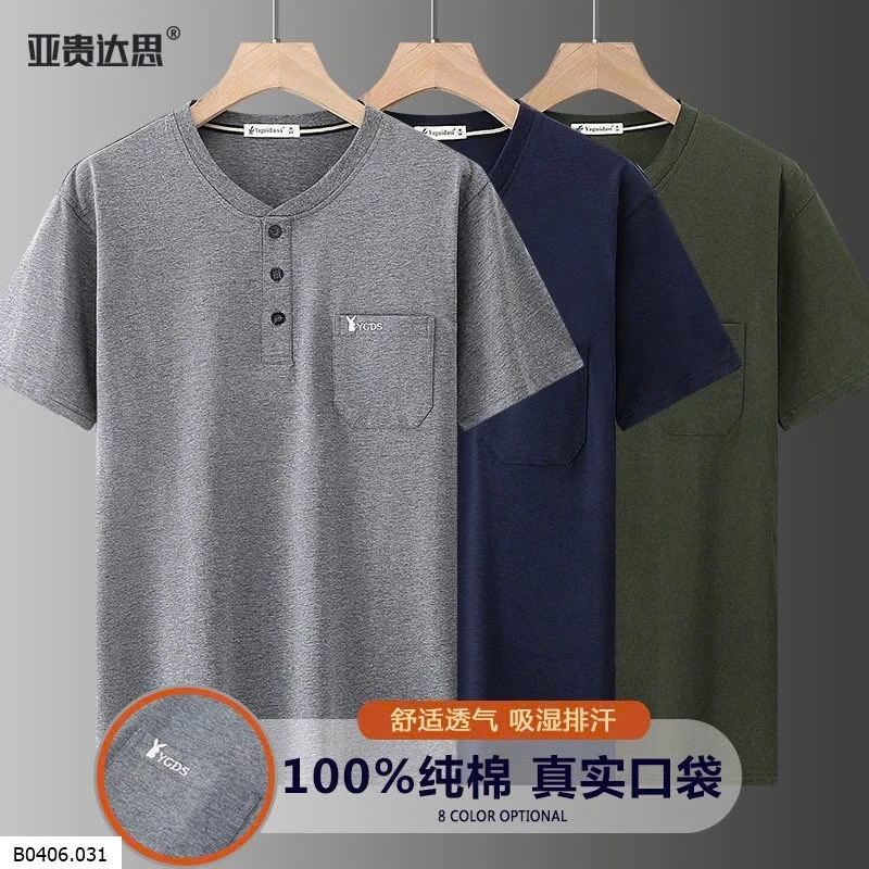  ÁO CỘC TAY CÀI CÚC NAM Sỉ 109k