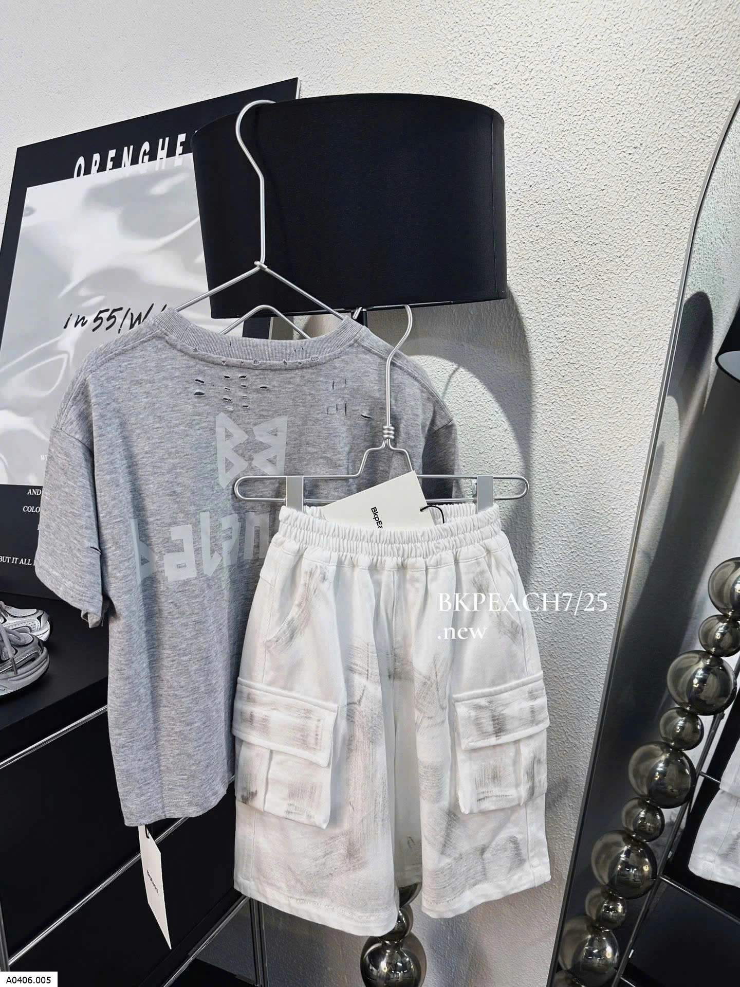 SET ÁO XÁM QUẦN TÚI HỘP  Sỉ áo: 147k  quần: 175k 