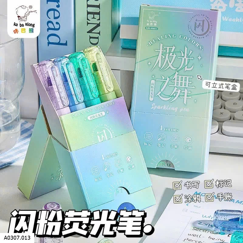 Bút dạ nhũ ánh kim   Sỉ 29k /set 4c