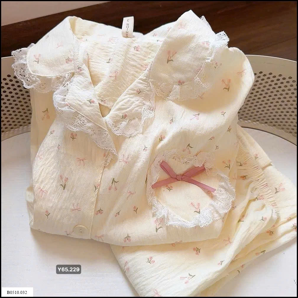 BỘ PIZAMA HOA  Giá sỉ 105k