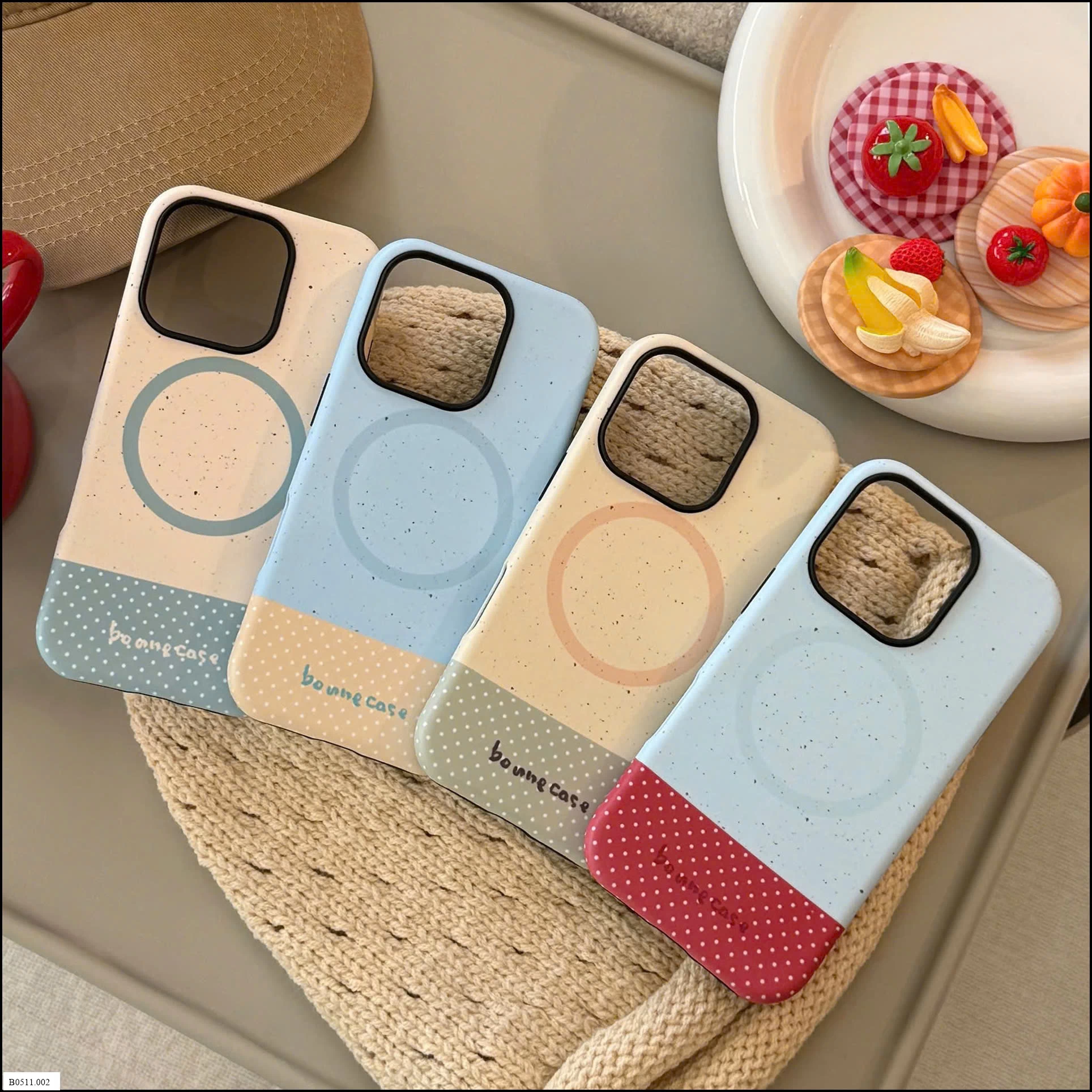 ỐP ĐIỆN THOẠI KÈM GIÁ ĐỠ HOA QUẢ Giá sỉ 75k