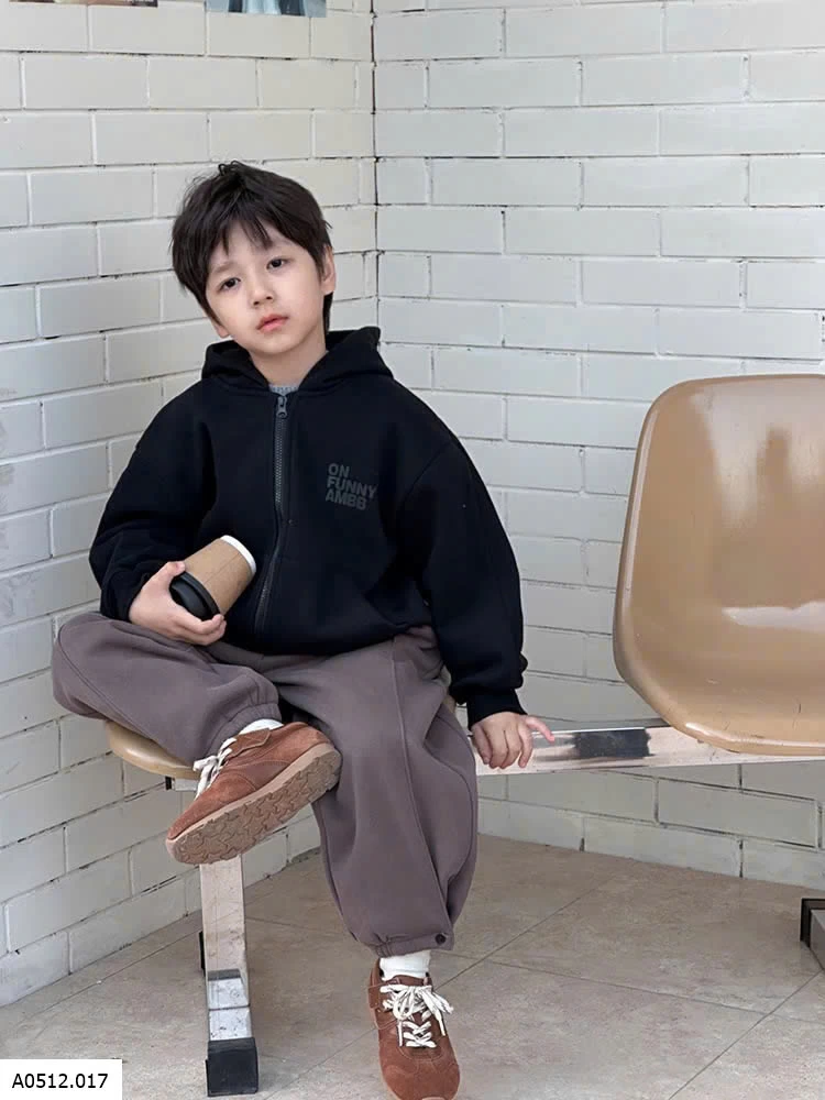 ÁO KHOÁC NỈ BT AMBBKIDS Giá sỉ sz 100-150: #225k sz 160: #245k