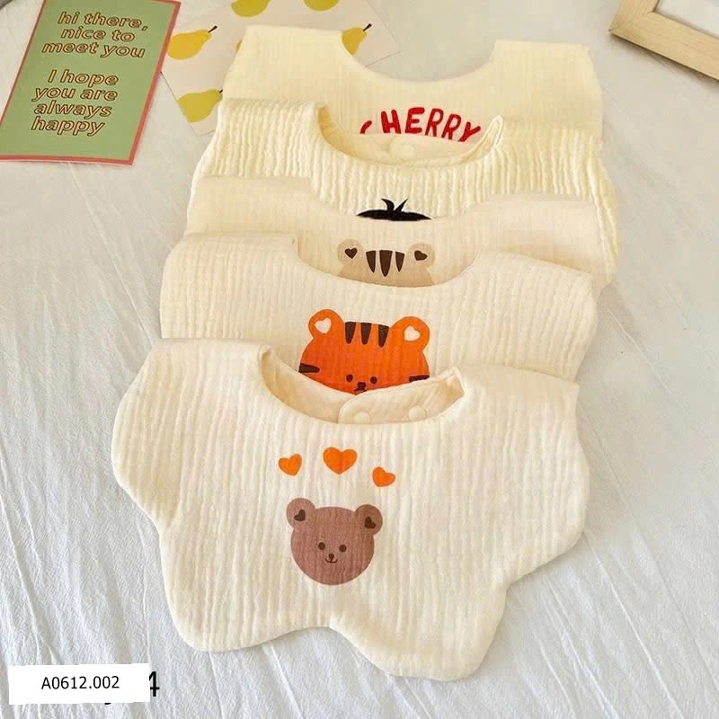 SET 3 YẾM MUSLIN SIÊU MỀM CHO BÉ  Giá sỉ 70k/ set 3c mix ngẫu nhiên