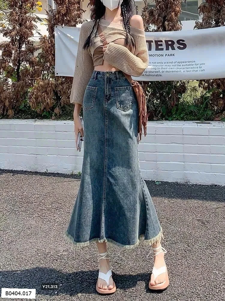 CHÂN VÁY JEANS DÁNG DÀI  Sỉ 150k