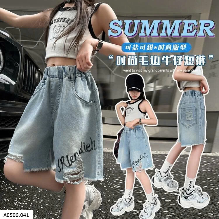 QUẦN SHORT JEAN RÁCH SZ ĐẠI  Sỉ 127k